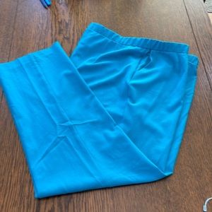 Tanjay Pull on Pants, Size 18W Turquoise